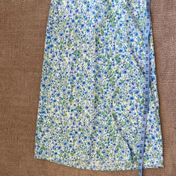 Monteau Blue and Green Floral Maxi Dress XS - Picture 8 of 9